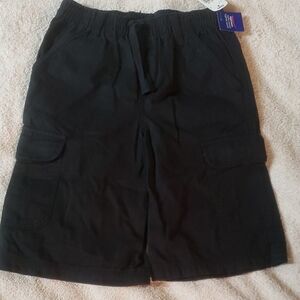 Classic Black Kids Cargo Shorts